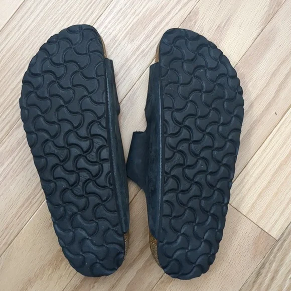 Birkenstock Leather Black Arizona Sandals 38 N - Picture 8 of 9